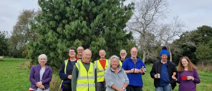 Everyone enjoying a cuppa afterwards