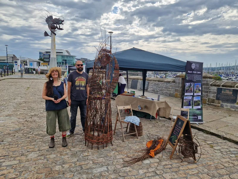 Gin and Matt ready for the day