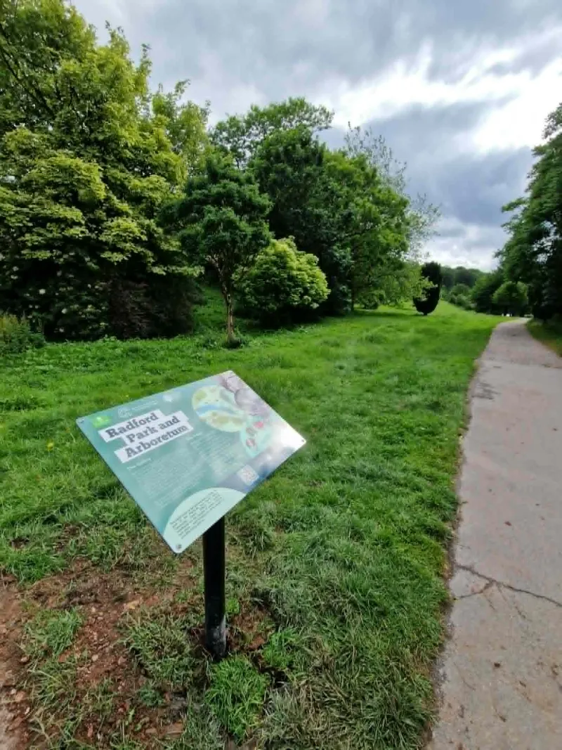 The Radfork Park interpretation board